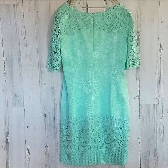 NWOT Antonio Melani GORGEOUS Lace Midi Dress in mint Green - Picture 11 of 16